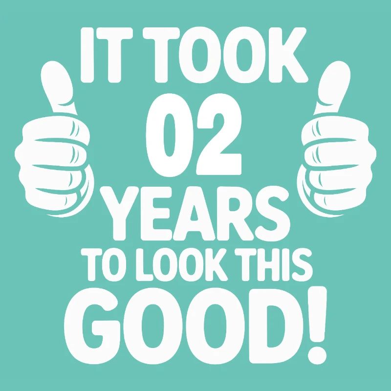 Conception de t-shirt de célébration du 2e anniversaire