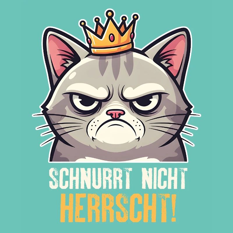 Grumpy Katze Herrscher Design