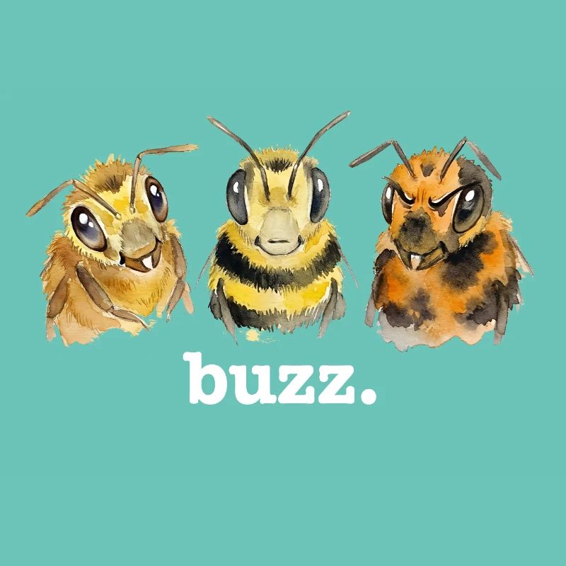 Bees buzz – Funny buzzing for bee lovers