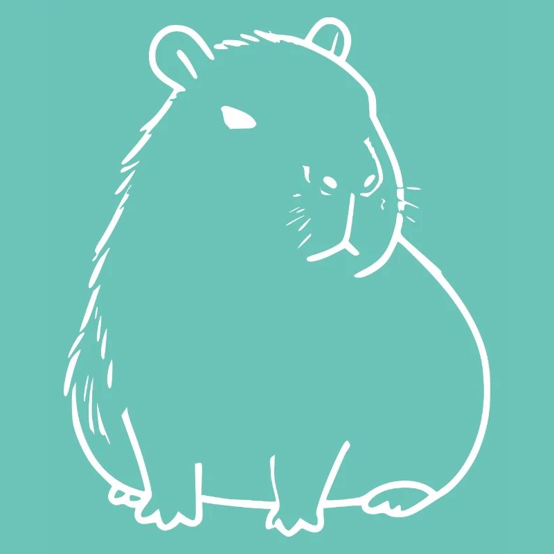 Capybara capybara blanc