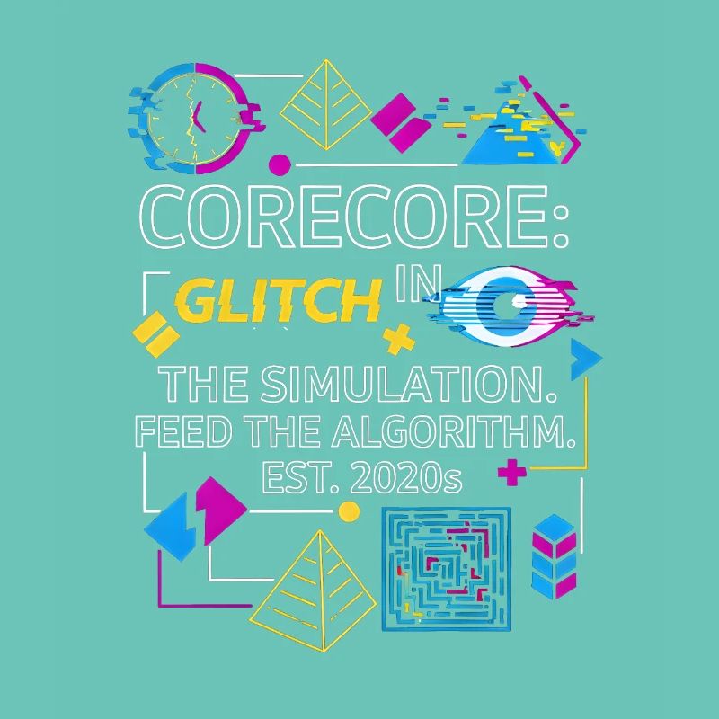Corecore Glitch Simulation Algorithm Collage