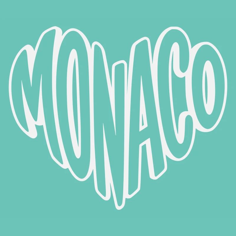 Typographie rétro de Monaco