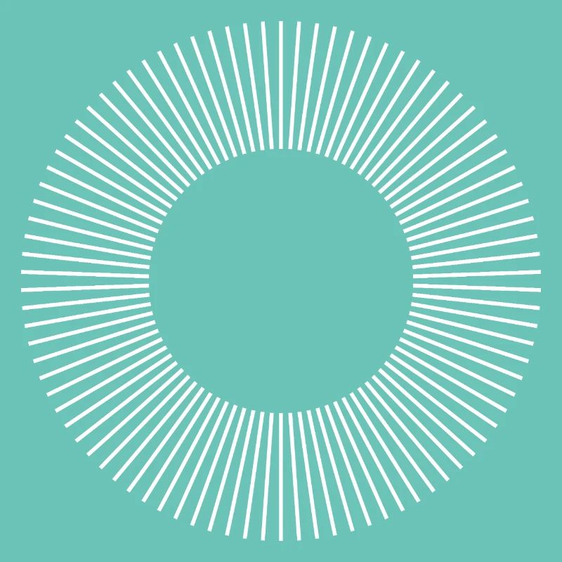 Geometric Sunburst Ring Pattern