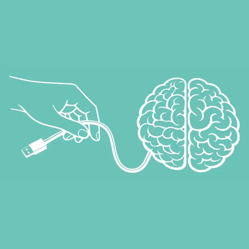 Brain Head Cable Connector Artificial Intelligence