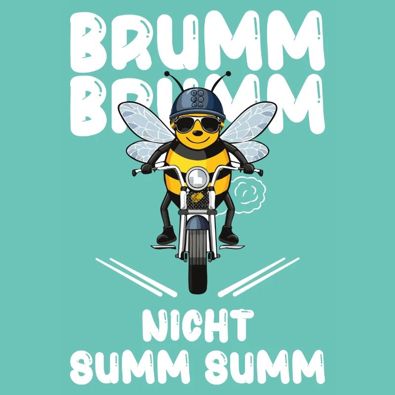 Bee Motorcycle Buzz Buzz Not Buzz Buzz White