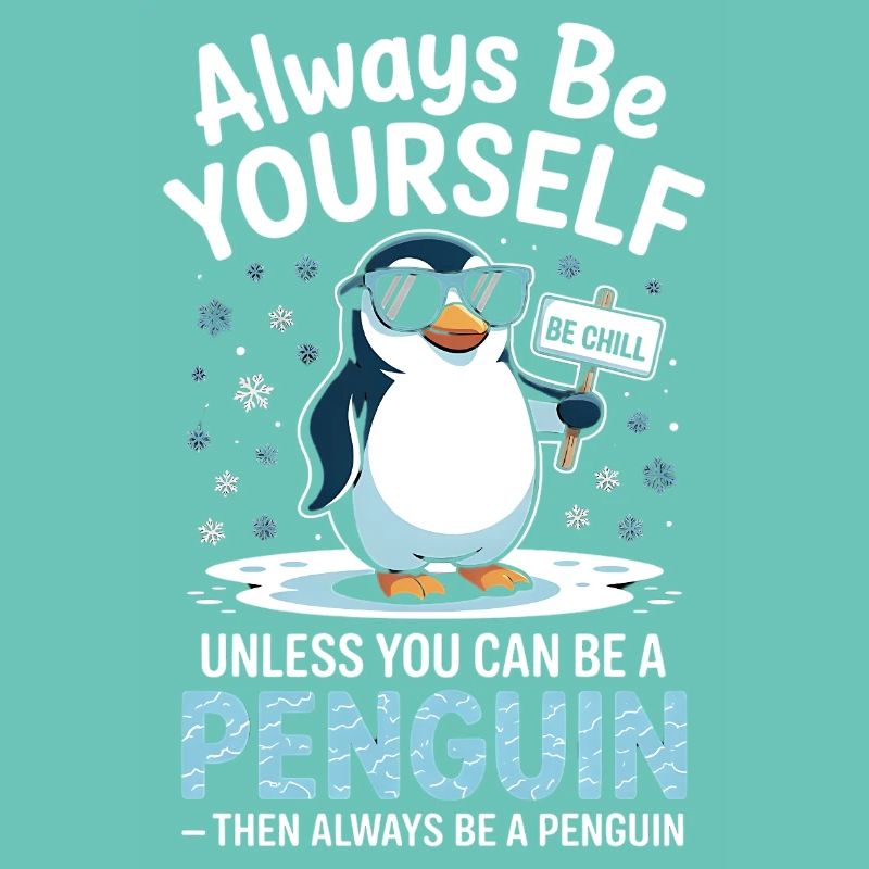 Sei immer du selbst, es sei denn, du kannst ein Pinguin sein