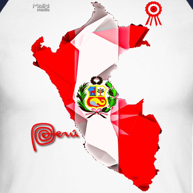 Mapa del Peru, Bandera y Escarapela