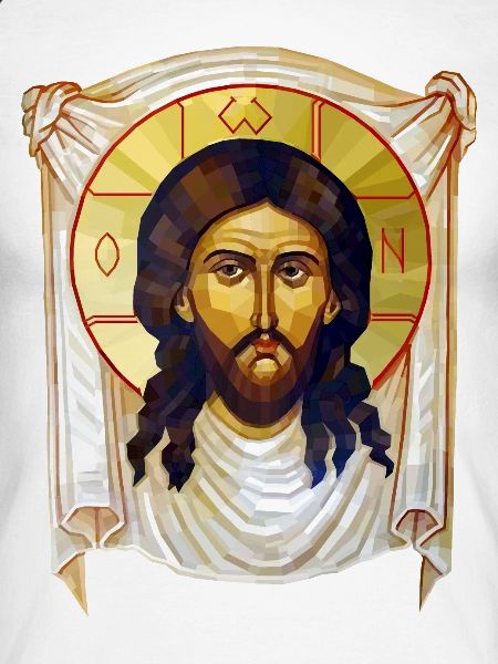 Low-Poly-Jesus-Ikone