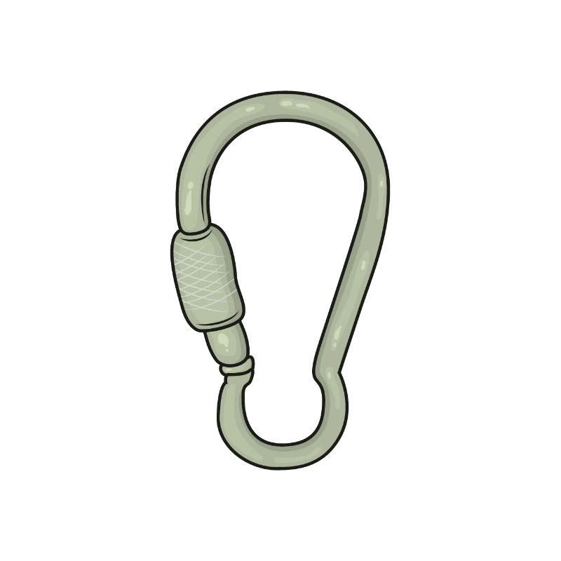 Snap hook climbing climber
