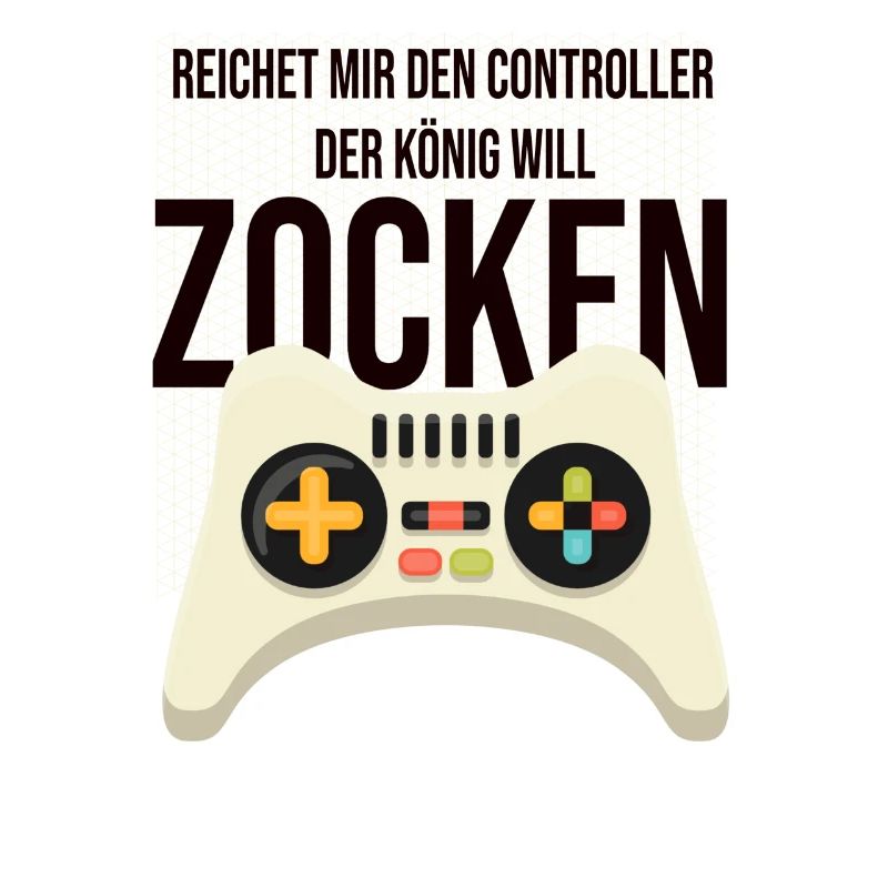 Gaming Gamer Humor Reichet Mir Den Controller