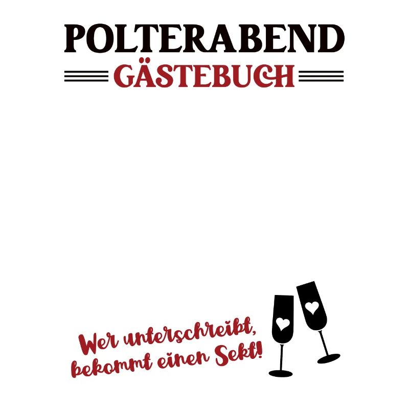 Polterabend Gästebuch Feier Junggesellenabschied