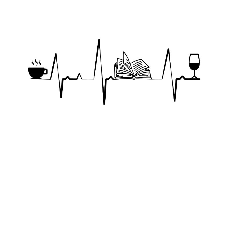 Kaffee Buch Wein Herzschlag Geschenk