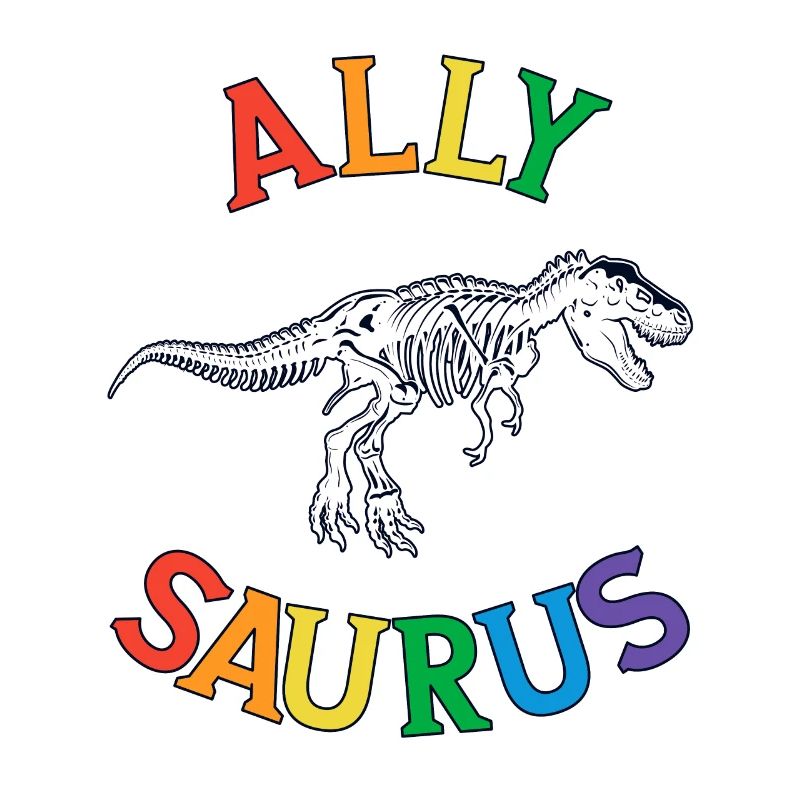 Allysaurus LGBT Shirt Dinosaur Rainbow Flag Pride