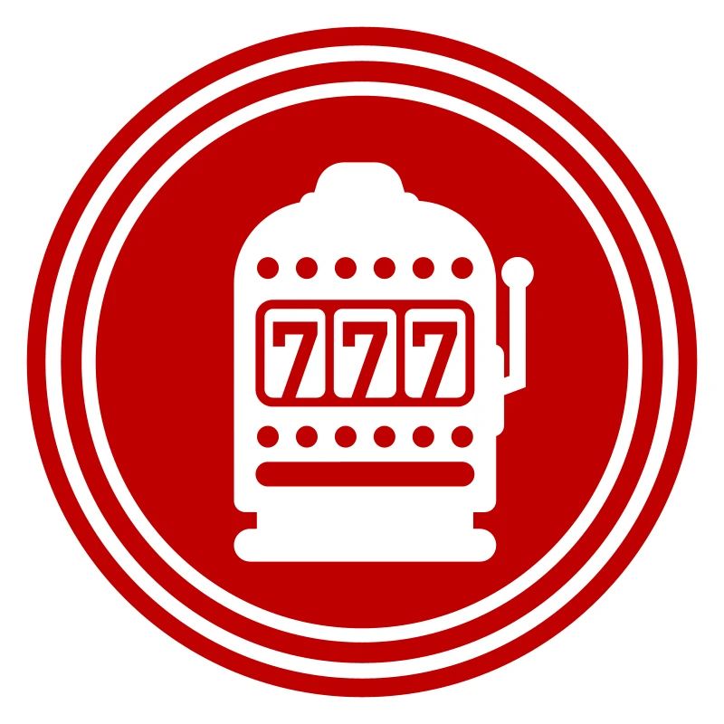 One-armed bandit silhouette icon