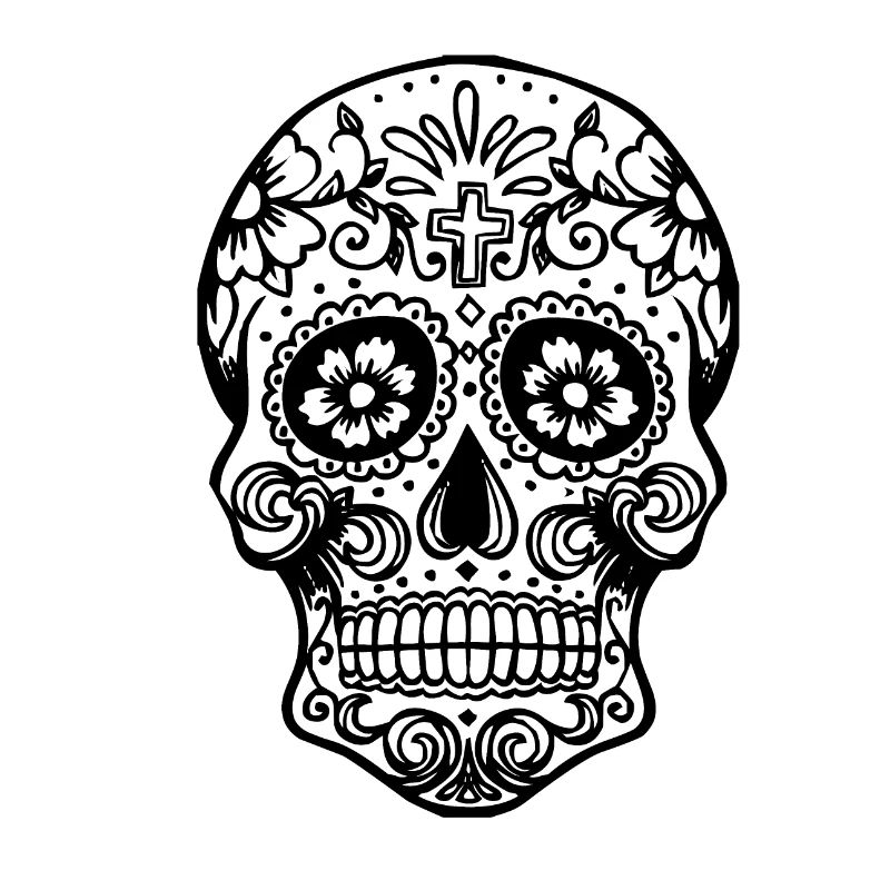 Skull Mexico Dia de Muertos Gift