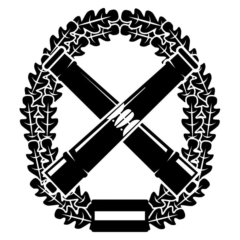 Barettabzeichen Artillerie klein Brust