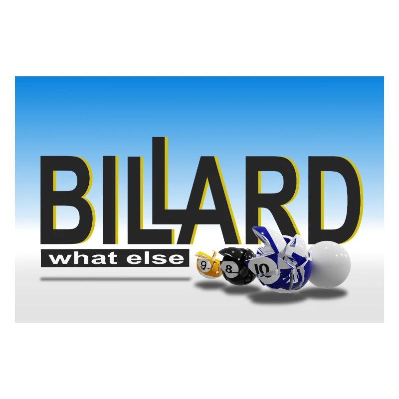 Conception de billard, Art mural, Affiche, Billard de piscine