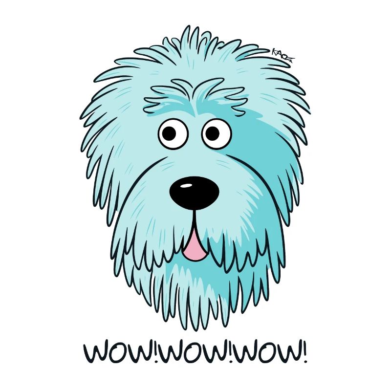 Wow, candy colored doodle dog