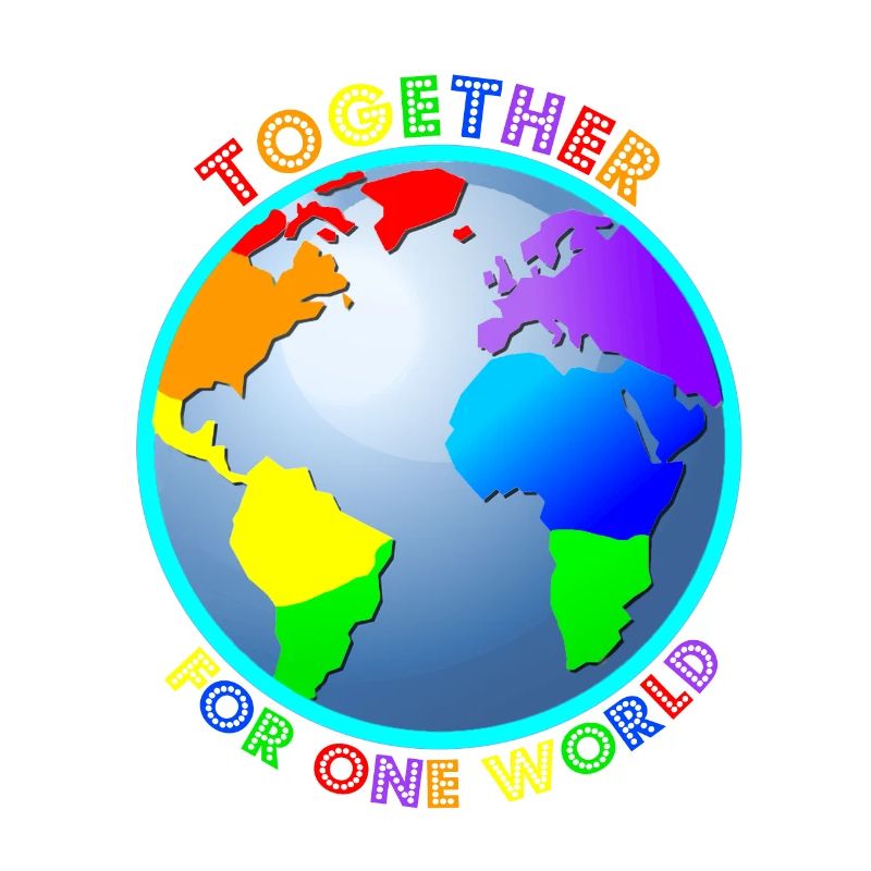 Statement: "For One World" - Regenbogenfarben