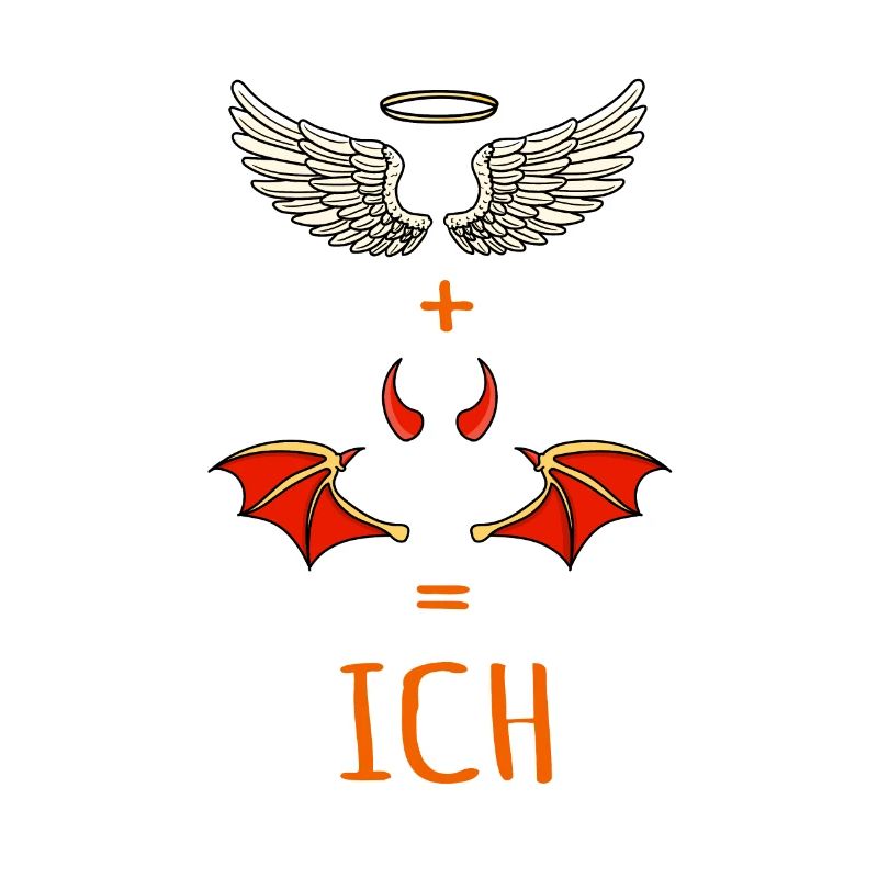 Angel + Devil = Ich | Engel + Teufel = Ich