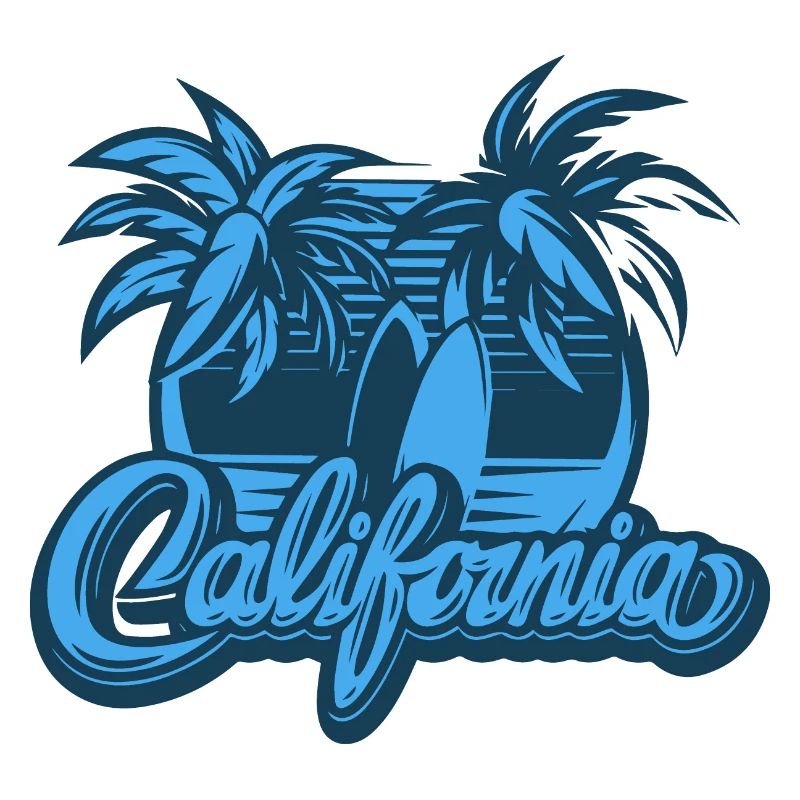 California Palms Surfboards Light Blue
