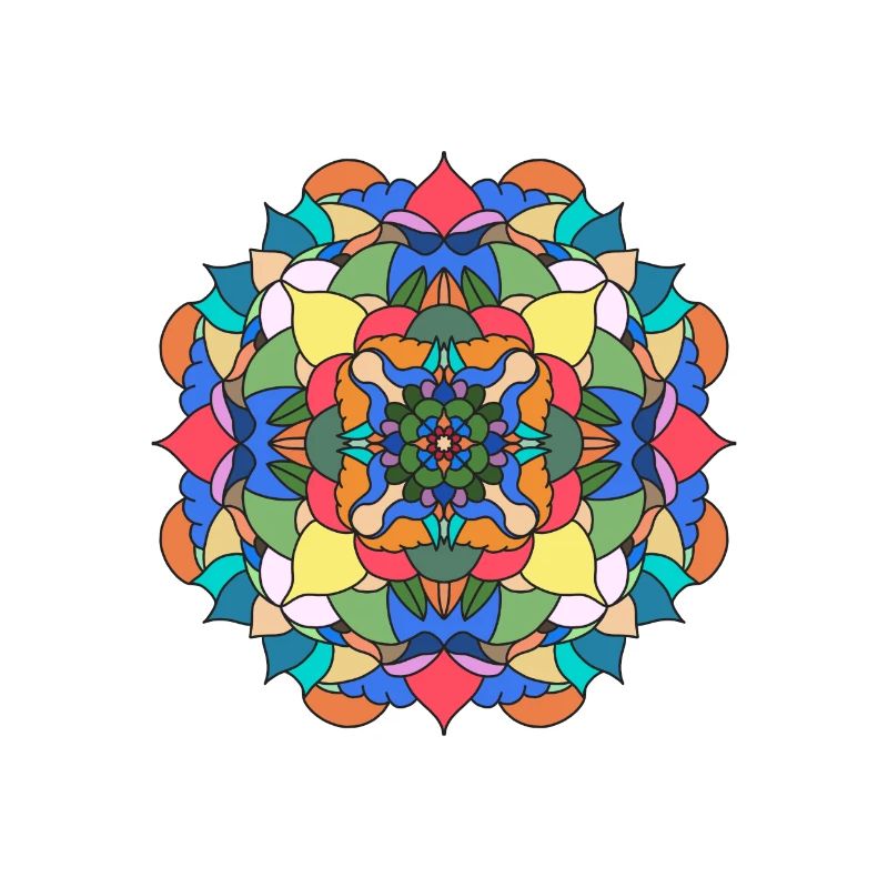 Colored mandala