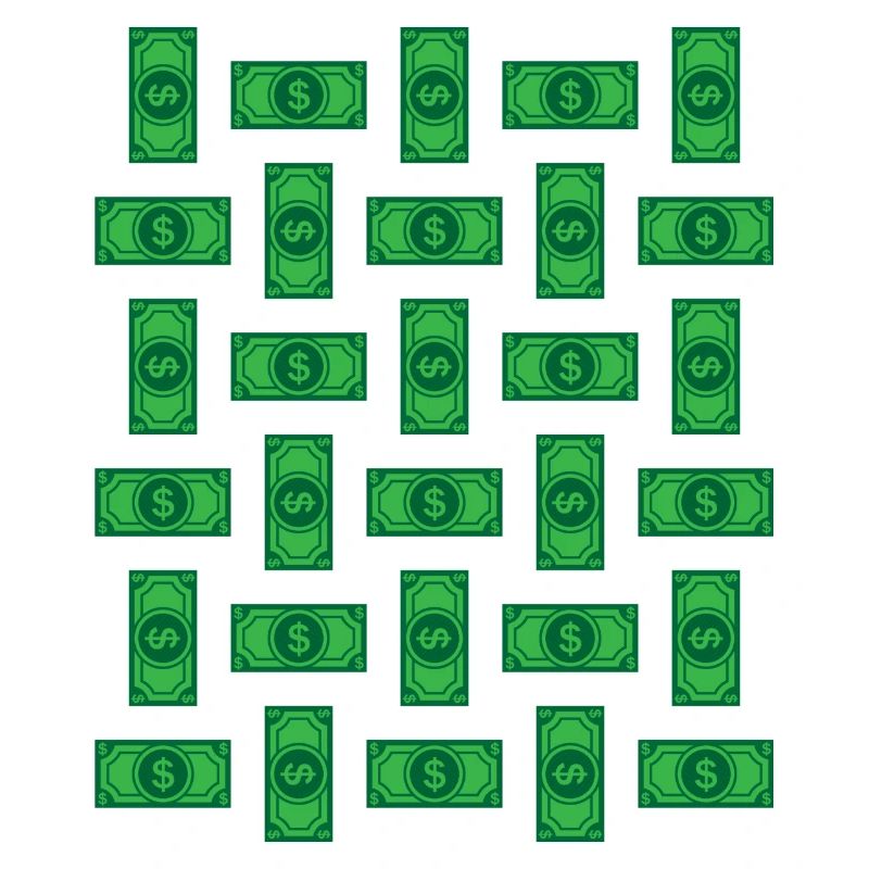 Argent, argent, dollars, vert