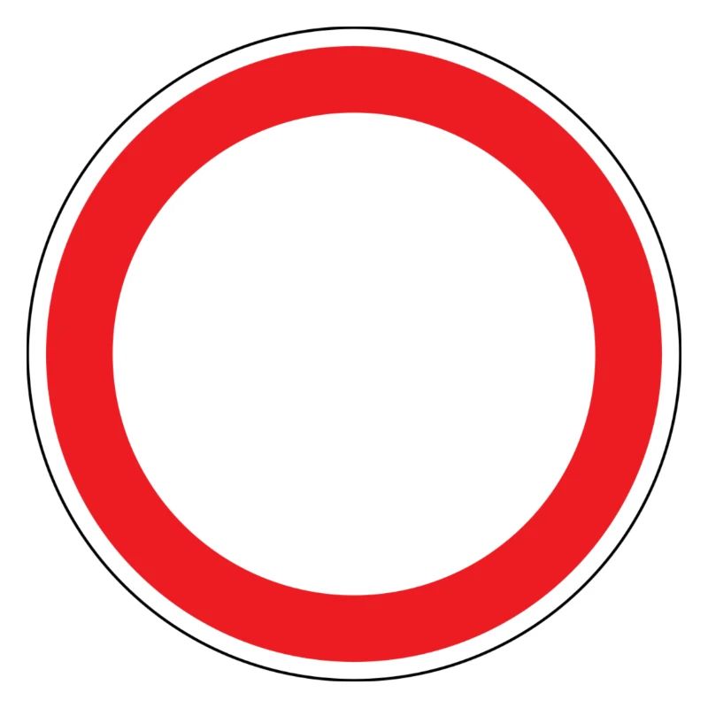 Panneau de signalisation de passage interdit
