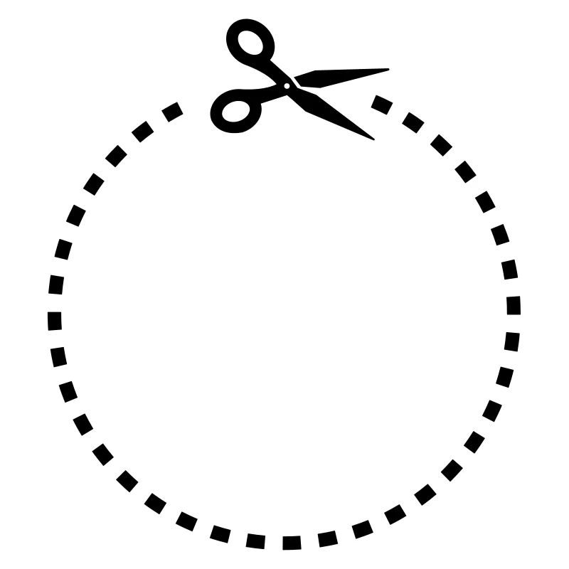 Circle - Kreis ausschneiden mit Schere