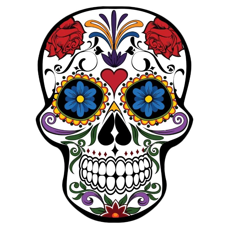 pretty pattern skull skull skull colored style
