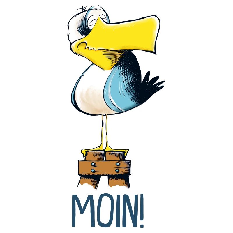 lustige Moin Moewe