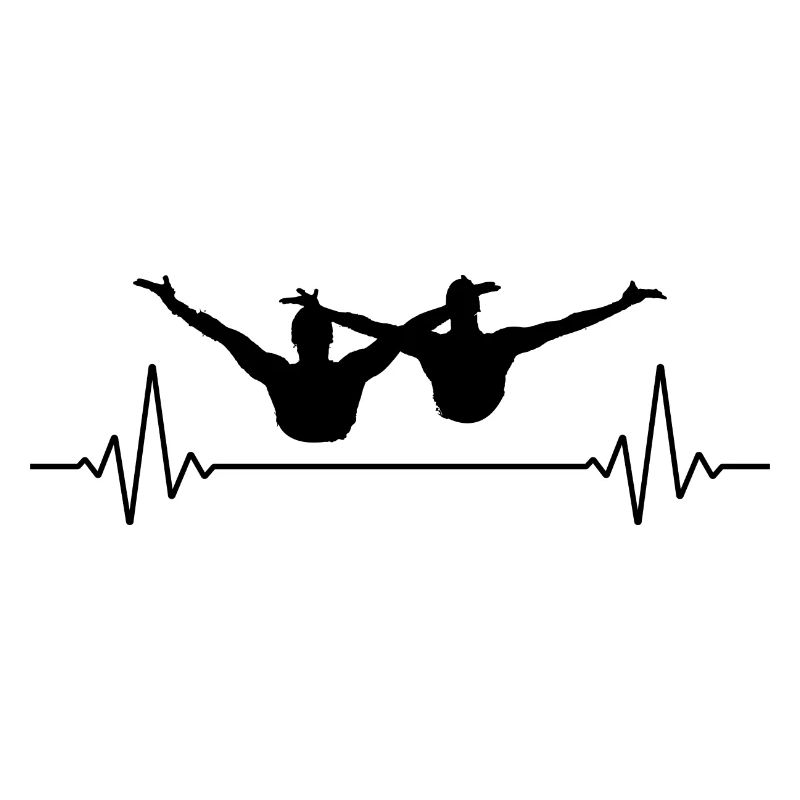 Synchro Schwimmen Synchronschwimmen Herzschlag
