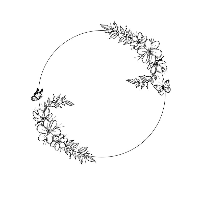 Rahmen blume