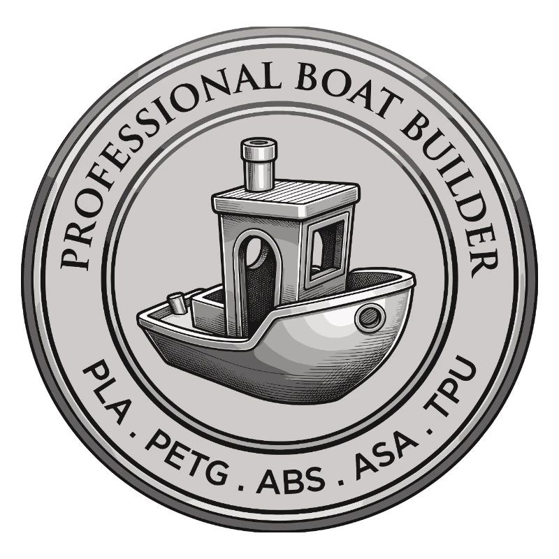 Constructeur professionnel de bateaux – Emblème d’impression 3D