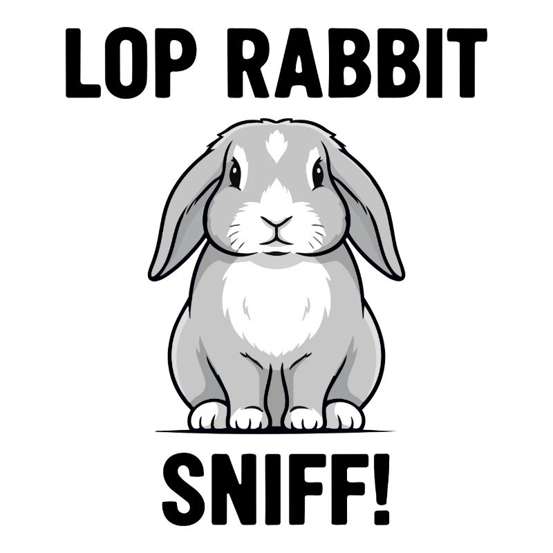 Ram Rabbit Sniff Lop Rabbit Grey