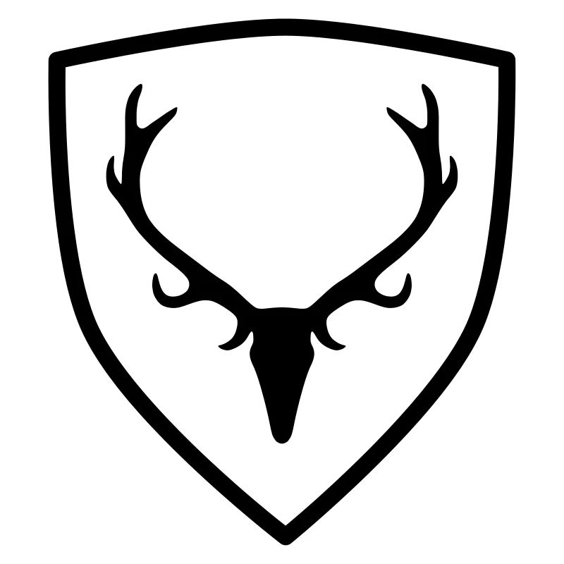 Wappen mit Geweih