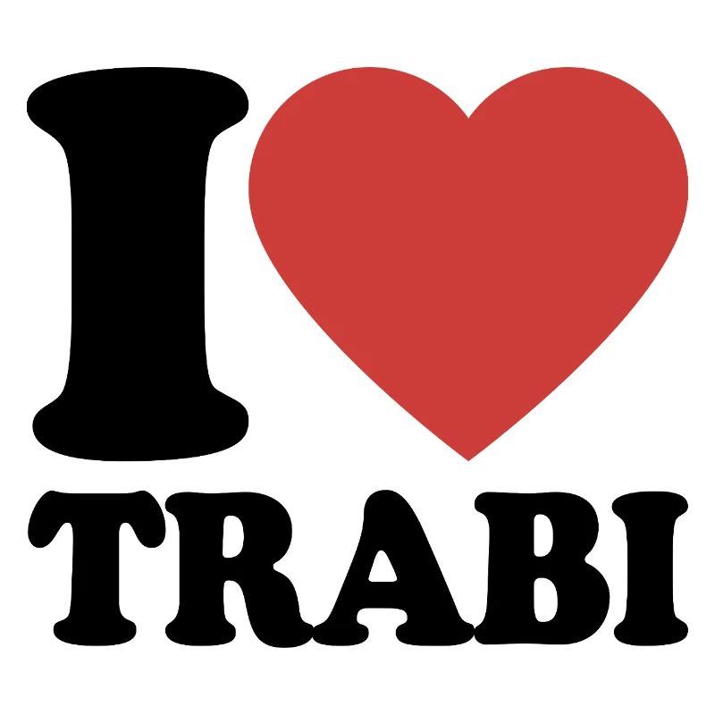 Ich liebe Trabi Herz Retro-Design