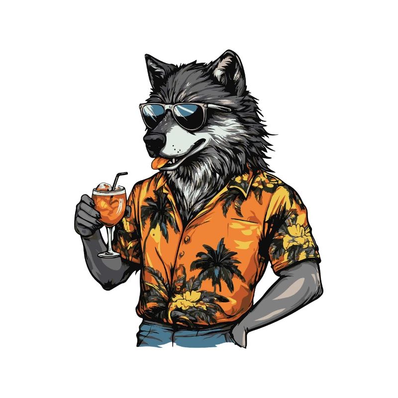Wolf Comic Sommer