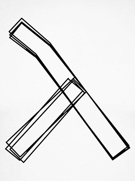 Griechischer Buchstabe Lambda handgezeichnet