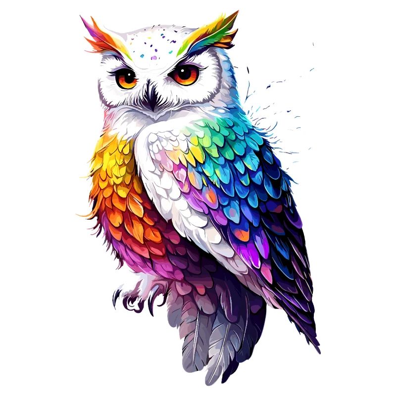 Schneeeule Weiße Eule Kauz Uhu Owl Schnee Eulen