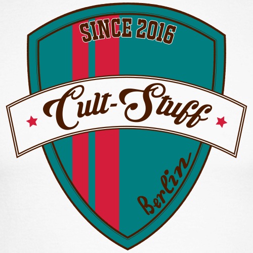 Cult Stuff - Logo grün rot - Männer Baseballshirt langarm