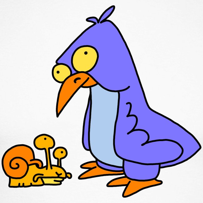 Schnecke und Vogel Nr 2 von dodocomics