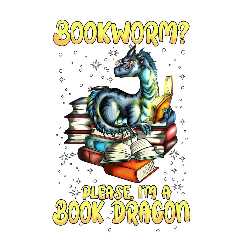 Buch Lesen Bücherwurm? Ich bin ein Buchdrache
