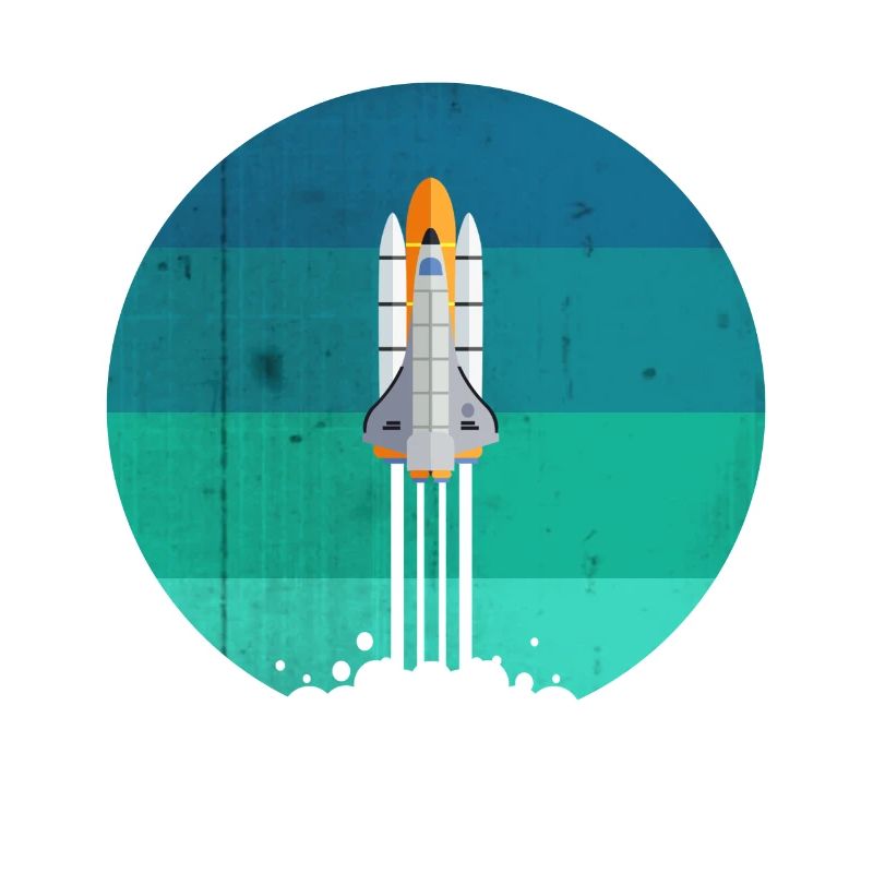 Lancement d'une fusée spatiale