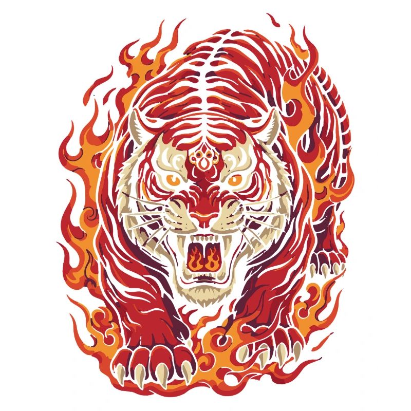 Feuertiger-Geist-Design