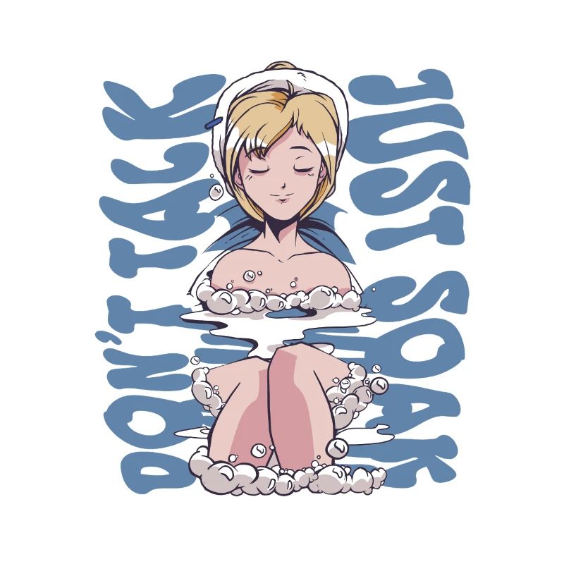 Onsen Hot Spring Bath Dont Talk Just Soak