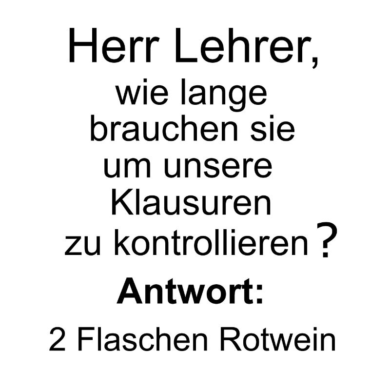 Lehrer Klausur Klassenarbeit Geschenk Geschenkidee