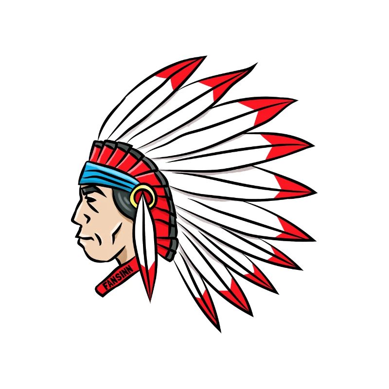 Indianer Häuptling Federschmuck Comic Geschenk