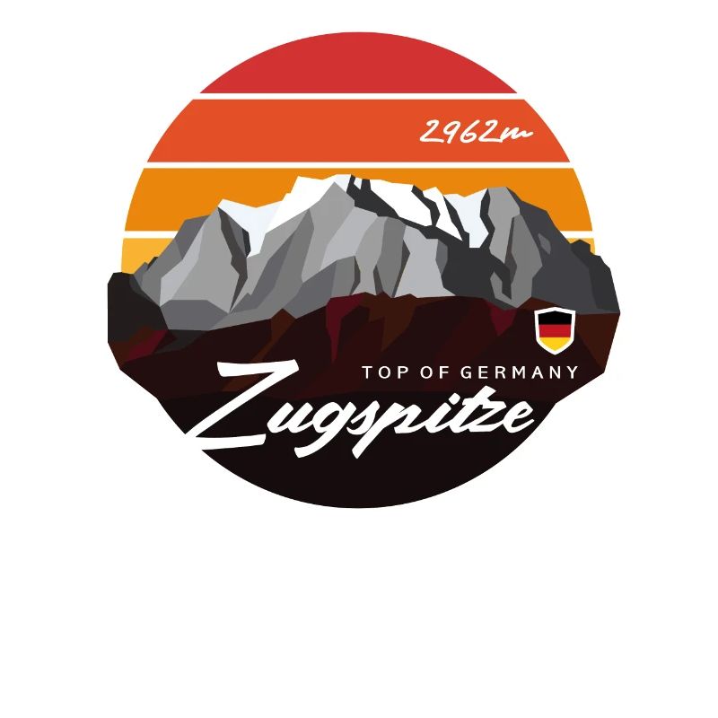 Zugspitze Garmisch Partenkirchen Bavière Low Poly