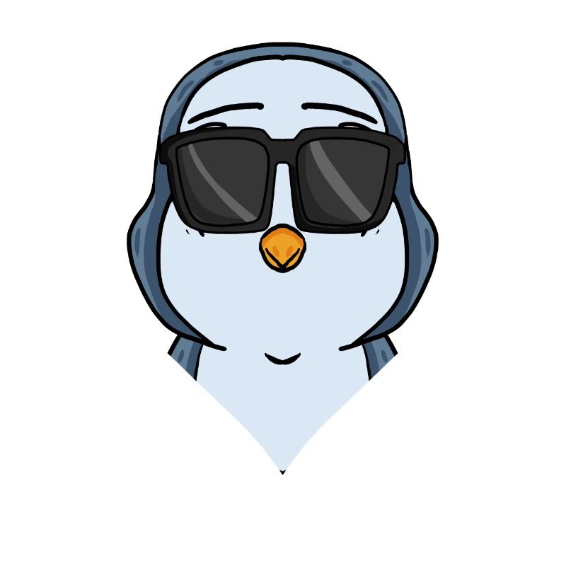Cooler Pinguin mit Sonnenbrille Cool